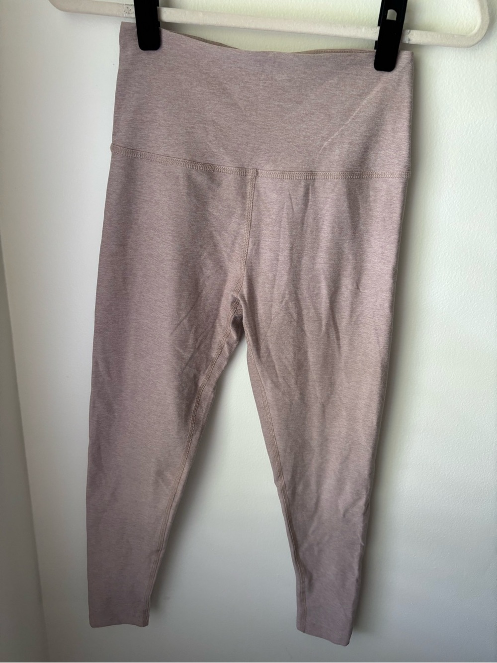 Beyond Yoga Spacedye Caught In The Midi High Waisted Leggings Beige Taupe